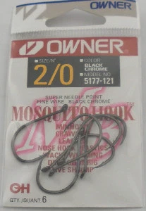 Owner 5177-121 # 2/0 Mosquito Hooks 6Ct - Image 2 of 2
