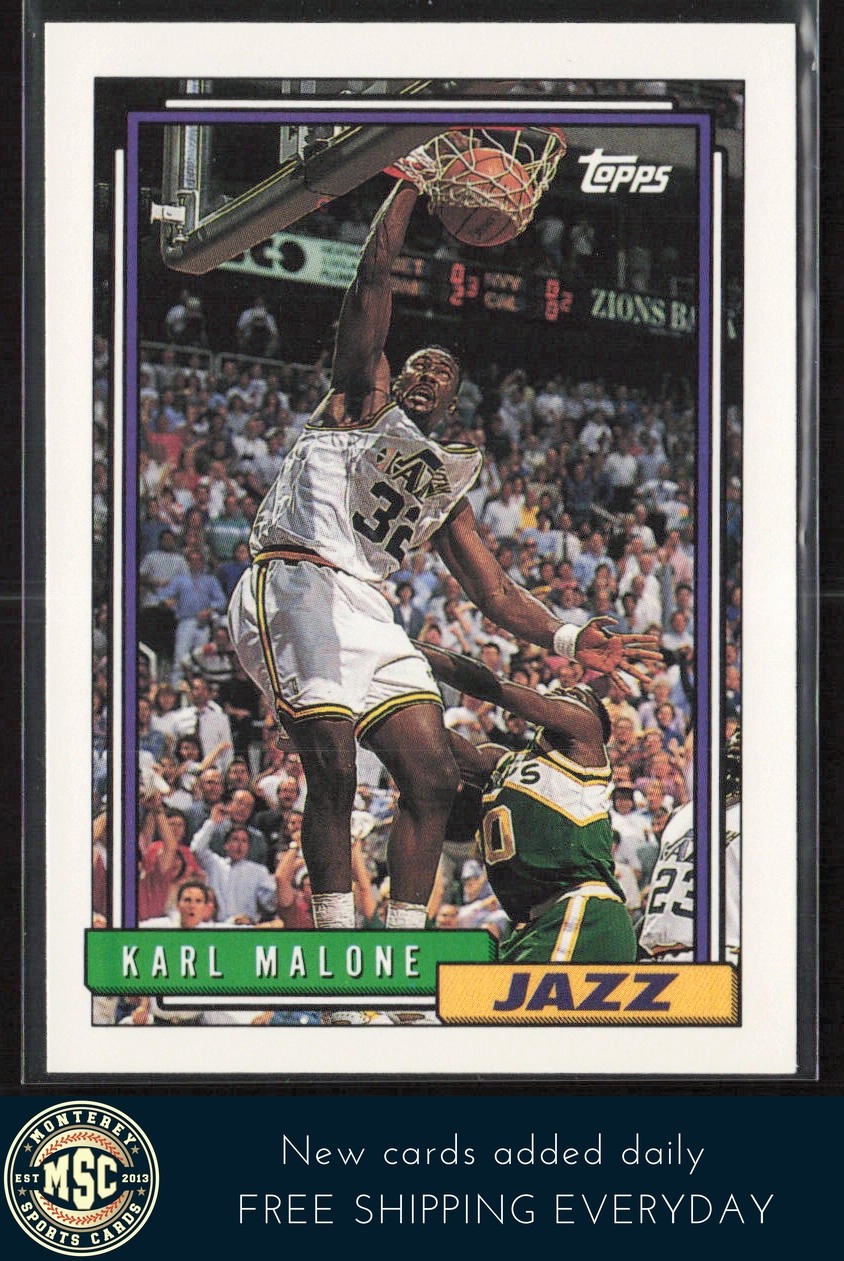 Karl Malone 1992-93 Topps #20 Utah Jazz