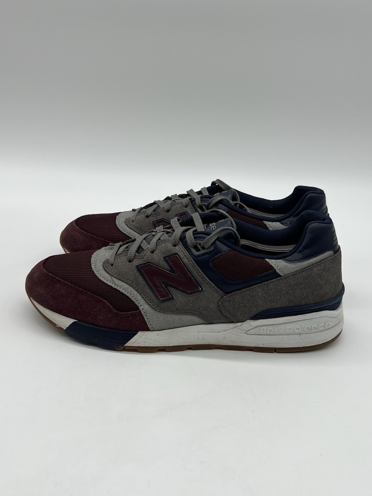 New Balance 597 Mens Size 13D Burgundy Gray Suede Athletic Sneakers Shoes. New Balance 597 Mens Size 13D Burgundy Gray Suede Athletic Sneakers Shoes.