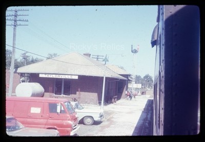 Original Slide WAB Wabash Taylorsville IL 1967 Depot/Station
