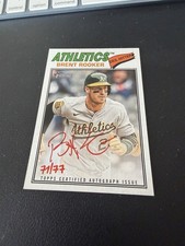 2026 topps heritage brent rooker real one red auto /77