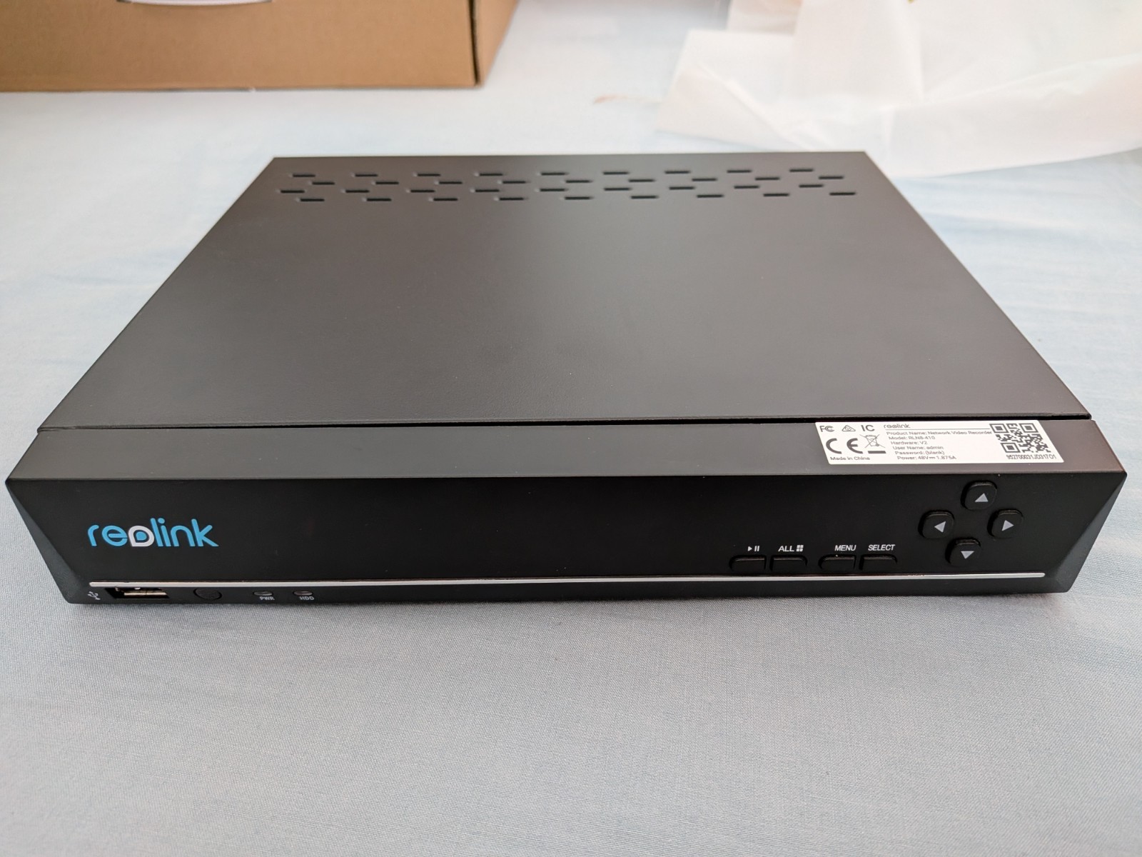 Reolink Rln8-410 Nvr 8Ch Security Camera Network Video Recorder (No Hdd)