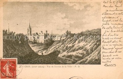 Creil Vue de l entree de la Ville