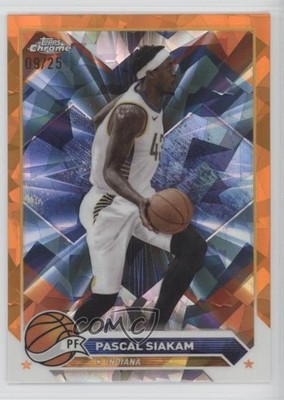 2023-24 Topps Chrome Sapphire Orange 9/25 Pascal Siakam #29 12h1