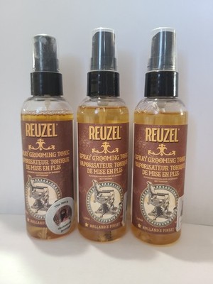 3 PACK Reuzel HOLLAND'S FINEST Spray Grooming Tonic - 3.38 oz Hair Spray