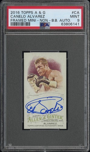 2016 TOPPS ALLEN & GINTER CANELO ALVAREZ MINI AUTOGRAPH