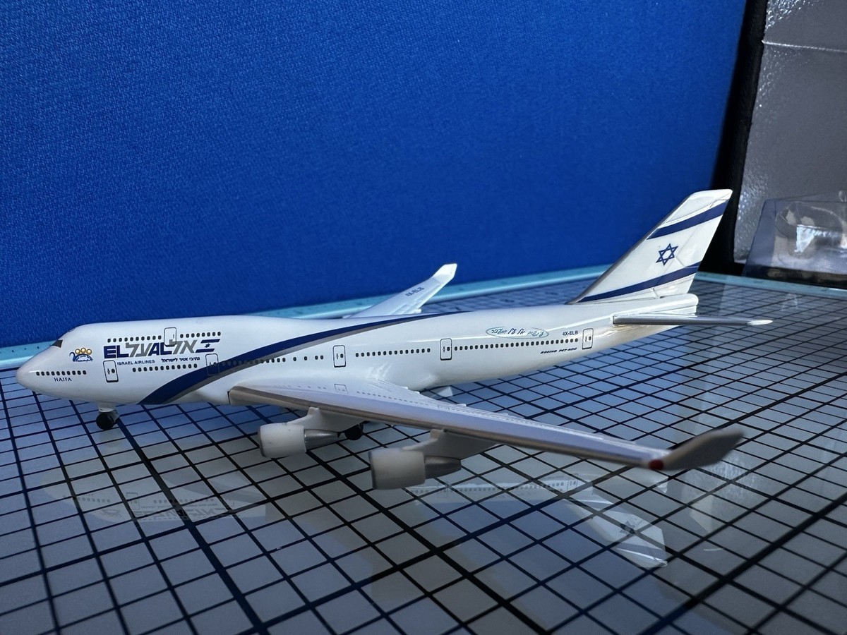 herpa　ヘルパ｜ISRAEL AIRLINES｜BOEING747−400 Herpa 1:500 Boxed Israel Airlines “Holy Land 2000” Boeing