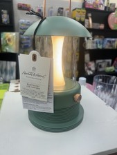Portable LED Table Lantern with Bluetooth Speaker Green - Hearth & Hand
