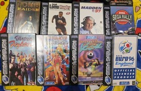 Sega Saturn Console & Games Bundle Tested Working Lomu Madden Tomb Raider mk2