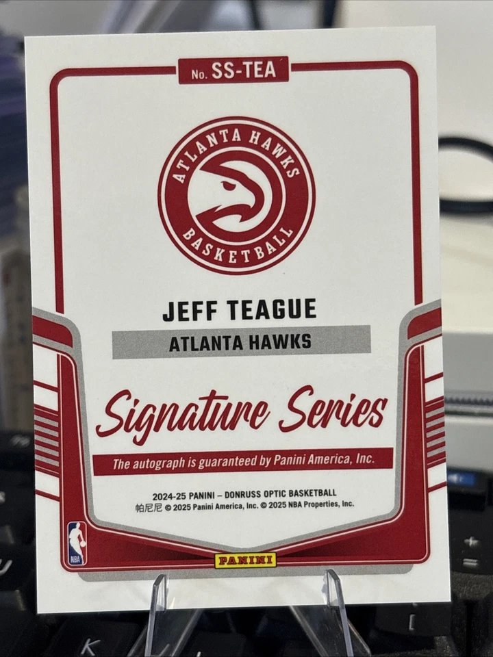Jeff Teague Signature Series Auto 2024 Donruss Optic Panini - Image 2 of 2