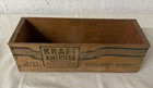 Vintage Kraft American Process Cheese 5 Lb. Wooden Box Crate — photo 2
