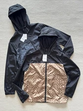 NWT COACH Men's Black & Brown Sports and leisure windbreaker jacket assault suit