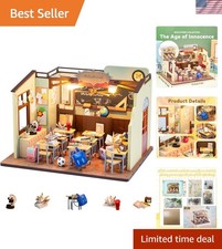 Dollhouse Miniature DIY House Kit Creative Room with Furniture for Romantic V...