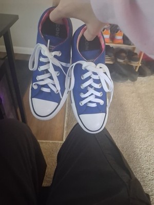 Professionally Refreshed Converse All Star Low Tops   Navy Blue