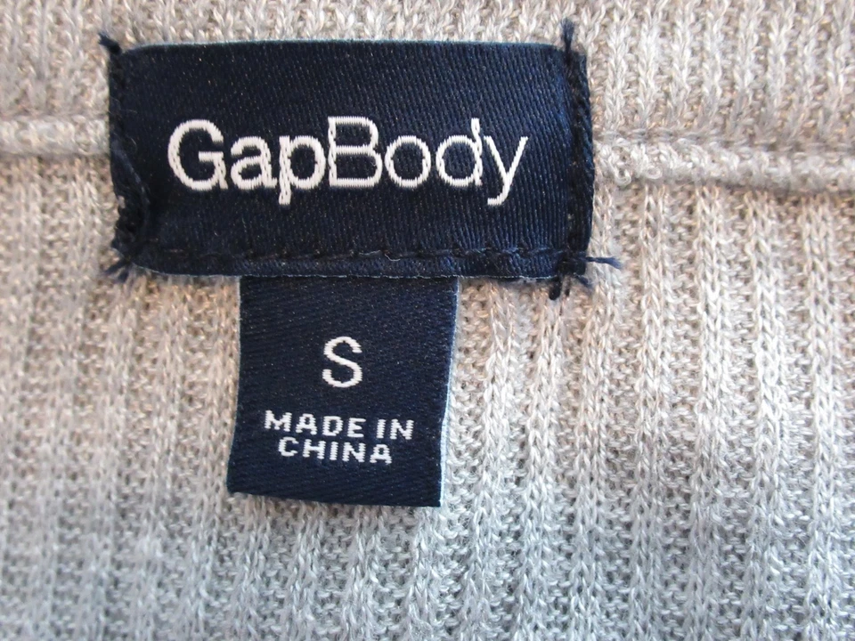 Gap тела женщин Henley общежития длинным рукавом вязаный рубашка для сна, серый вересковый, маленький - Изображение 4 из 4