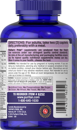 Puritan's Pride Ultra Women Daily Multi Timed Release - 180 Caplets - Picture 4 of 4