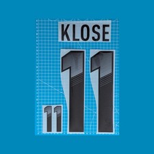 Deutschland DFB Flock Nameset Miroslav Klose EM 2012 Home Trikot