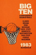 🏀 Big Ten Conference Basketball 1983 Schedule Poster - 16x24” - Premium Matte