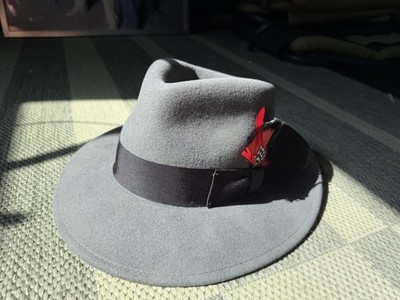 OG NEW Bailey of hollywood fedora Litefelt Hat Senatra USA Made Sz S 7.5