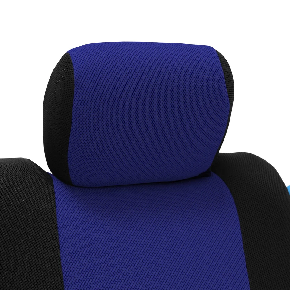 For Chevy Cavalier 95-05 Spacer Mesh 1st Row Black & Blue Custom Seat Covers Foto 2 de 4