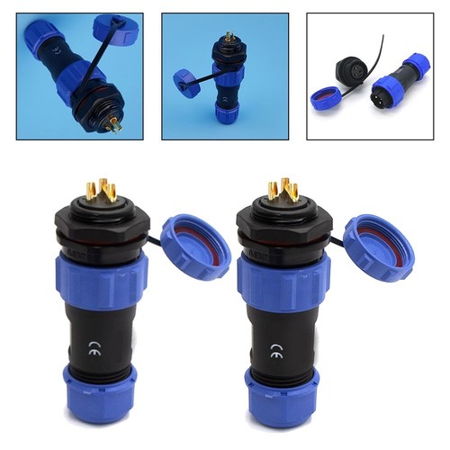 Reliable SP13 Series 3PIN Connectors Set of 2 with Robust Waterproof Design - Afbeelding 8 van 11
