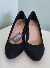 Black Suede Heels Good For The Soul  Wide Fit 8