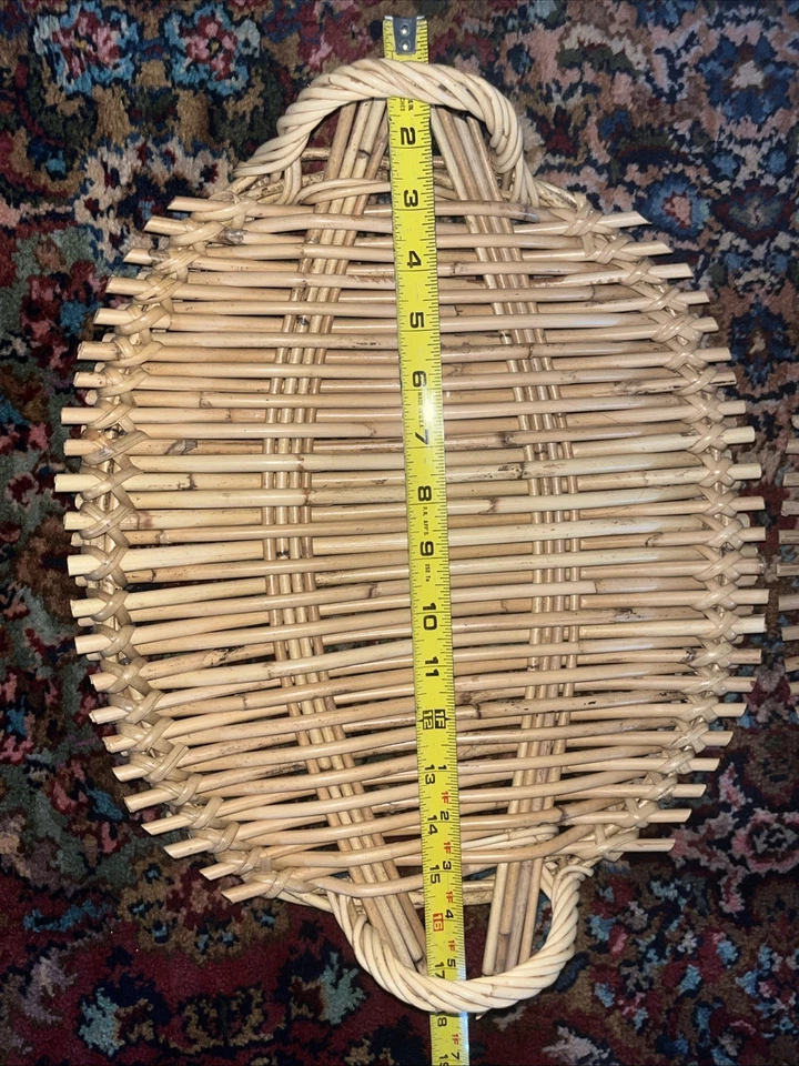 Rattan Wicker Handmade Trays - Image 2 of 4