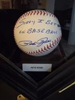 Pete Rose Signed Baseball With “Sorry I bet on Baseball” Inscription Authentic🔥