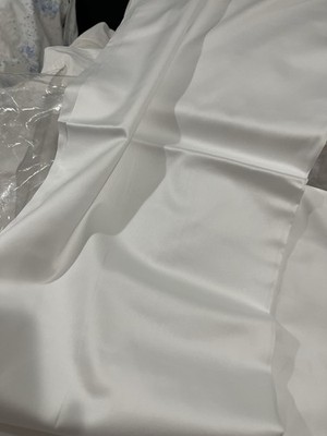 Quagliotti Italy NWT (3pc) Twin Duvet Set 100% Cotton Heavy Sateen White