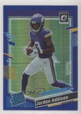 2023 Panini Donruss Optic Rated Rookie Blue Hyper Prizm Jordan Addison #271 1k9t