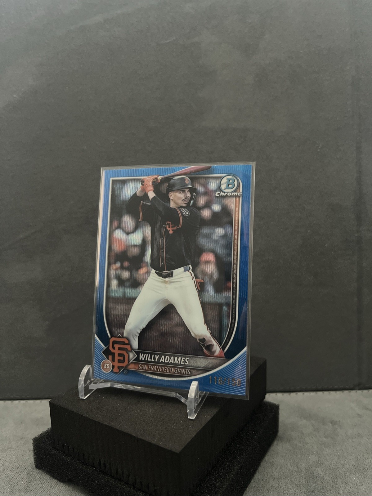 2025 Bowman Chrome - Willy Adames, Willy Adames #14 Blue Refractor /150