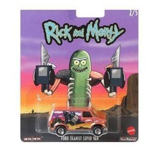 HOT WHEELS POP CULTURE RICK AND MORTY FORD TRANSIT SUPER VAN 2/5 REAL RIDERS NIB