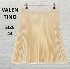 Condition   OK Valentino Wool Pleated Mini Skirt Ivory Off White