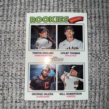 2026 Topps Heritage Chrome English Thomas Valera Robertson #379 Rookie SP