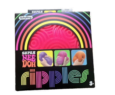 Authentic Schylling Super Needoh Ripples XL Pink Giant Squish Stress Ball IN BOX
