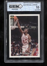 Michael Jordan 1994-95 Collector's Choice #240 NBA Chicago Bulls GIOCO PERFETTO COME NUOVO 10