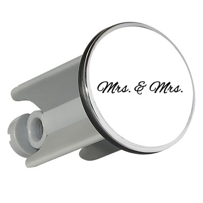 Waschbeckenstöpsel Mrs. & Mrs. Schriftzug Geschenkidee Mrs. & Mrs. Geschenk Präs