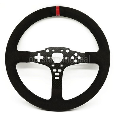 33CM/13'' Racing Steering Wheel (Fully Covered with Suede) PC SIM Racing Games SZ