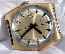 Original GB Made Timex Merlin Calendar Mod.27550 Hexagonal Chrome Removed Works