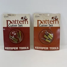 Vintage New Old Stock Kemper Tools Clay Pattern Cutters Set PCS3 And PCS4 Sealed