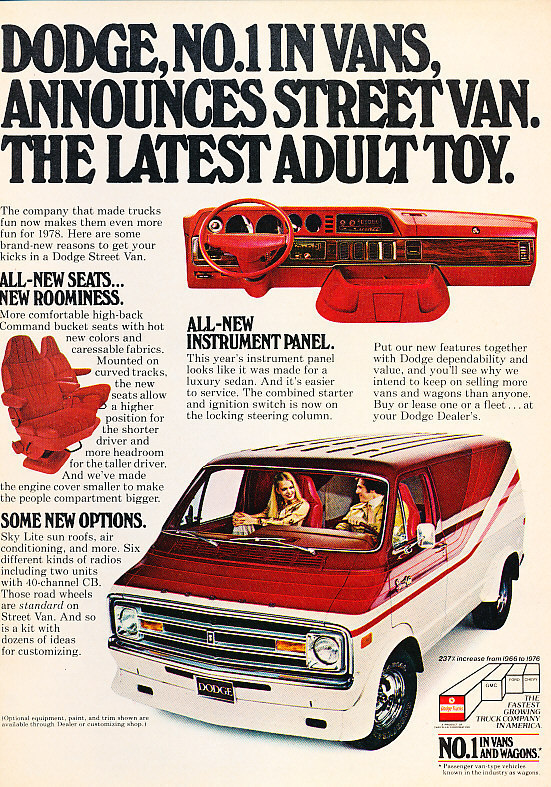 1978 Dodge Street Van - toy - Classic Vintage Advertisement