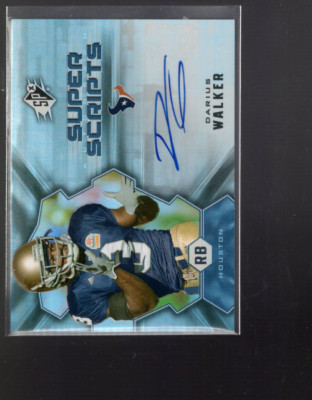 A8818-2007 SPx Super Skripten Autogramme # Ssdw Darius Walker Auto - Nm-Mt