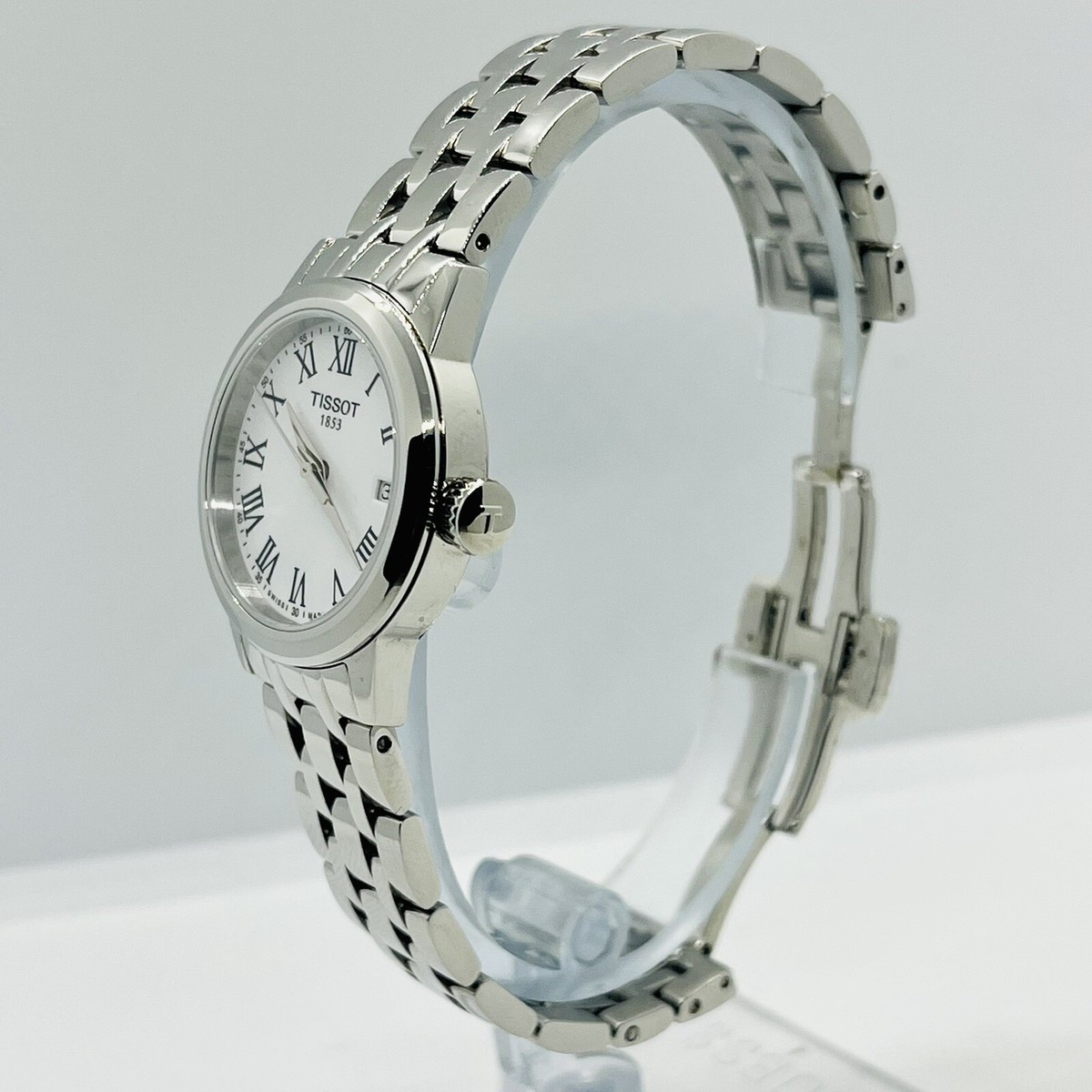 Tissot Womens T-Classic Dream Silver Steel Sapphire Crystal 28mm