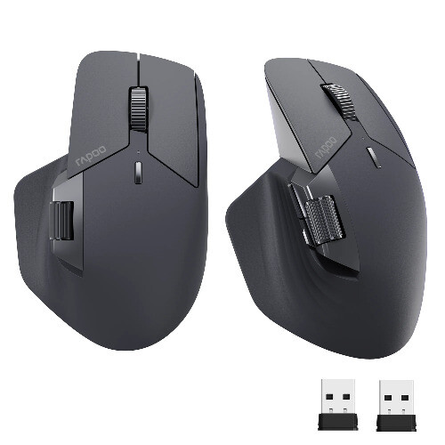Multi-Mode Rechargeable Wireless Bluetooth Mouse with 4000 DPI Ergonomic Design