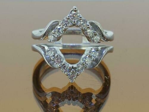 Bague De Mariée En Argent Plaqué Or Blanc - Diamants De Laboratoire 2 Carats - Taille Au Choix - Neuf