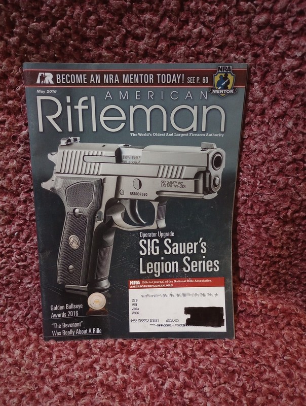 AMERICAN RIFLEMAN MAGAZINE COPY MAY 2016