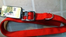 PDQ Double Nylon Collar, 26", Extra Strong, Red  29561  FS