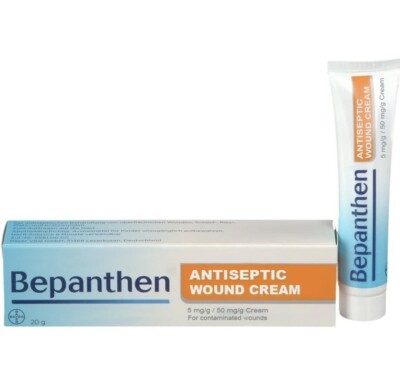 Bepanthen Antiseptic Wound Cream for Superficial Injuries 20g/0.70 Fl.oz