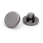 GUNMETAL GREY FLAT SHIRT SHANK BUTTONS  10mm and 11.5mm