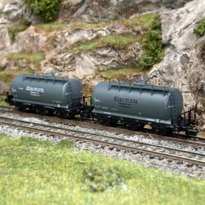2 Wagons Citernes CAMPSA RENFE Ep III - Arnold HN6674 - échelle N 1/160, Neuf